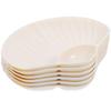 6 Pcs Dumpling Plate Food Plates Fettuccine Pasta Tableware Serving Platter Pp with Sauce Compartment Child Containers for