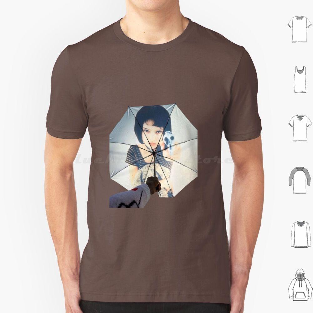 Leon The Professional Umbrella T Shirt Big Size 100 Cotton Leon Leon The Professional Movie Natalie Portman Mathilda Jean Reno S