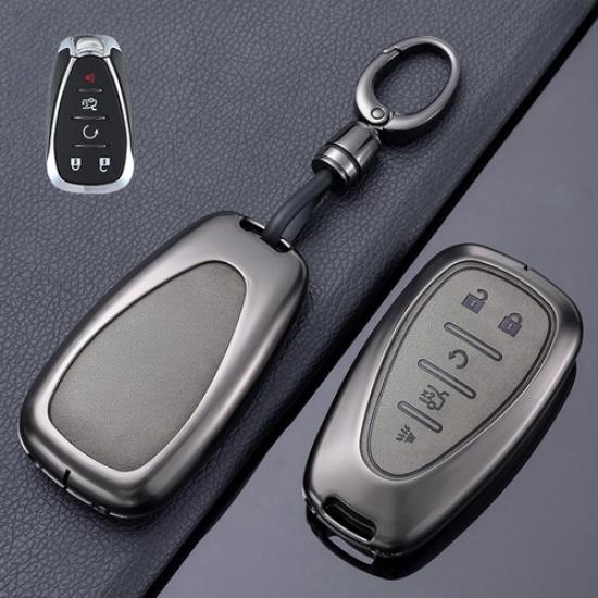 Zinc Alloy Leather Car Key Case Cover Bag For Chevrolet Spark Camaro Volt Cruze