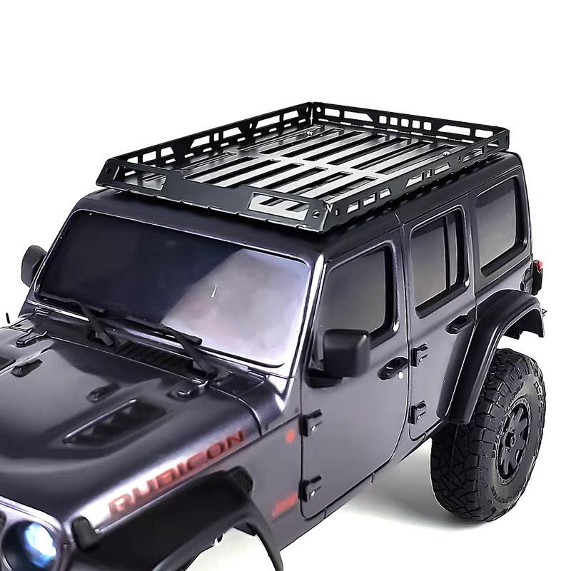 TRINOOD Roof Rack Stainless Steel Luggage Carrier Roof Rack for 1/18 JEEP 32521 1/24 Kyosho MINI-Z 4×4 RC Crawler Car Parts