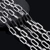 1M Stainless Steel Flat Square Frame Link Chains DIY Men Heavy Chunky Hip Hop Style Jewelry Making Necklace Bracelet Bag Chain