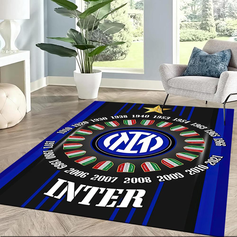 Inter Milan Area Rug Design For Foyer Outdoor Game Room Study Room Antislip Rug Anime Office Decor Birthdaychristmas Gift