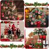 24 Pieces of Wooden Candy Cane Decorations - Holiday Christmas Tree Decoration, Mint Design Suitable for Holiday Home and Party Decorajavascript:tion