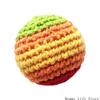 User Friendly Handmade Knit Ball Toy Knitted Footbag For Children Feel Stimulation And Stress Relief Activity
