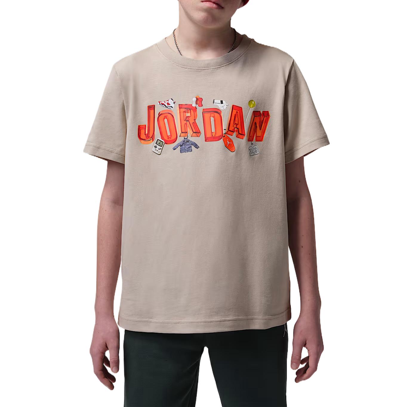 

Jordan T-Shirt Drop Shoulder Round Neck Knit Kids tops IW1404-236 S