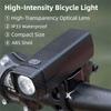 Potable 1000LM Bicycle Headlight Rechargeable with Grip MTB Bike Lamp Warning Waterproof Night Cycling Light Outdoor