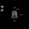 Clear 10mm Small Opening Acrylic Lamp Shade Replacement, 1cm Hole Plastic DIY Lampshade with Aluminum Lid Cover for Lighting