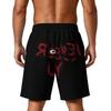 Men's Loose Fit Halloween Themed Athletic Shorts with Elastic Waistband and Multiple Pockets Casual Sportwear Bottoms for Outdoor Activities
