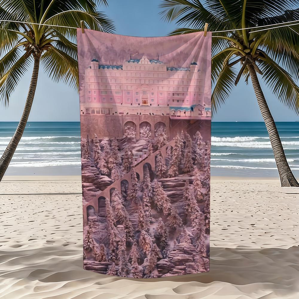 Towel Textile Bathrobe Beach Quick-Drying Lightweight Grand Movie Portable The Camping Hotel Swim Pool B-Budapest Travel