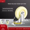 Mittlerer Nylon-Lenkrollen-Satz: 3/4/5 Zoll mit Bremse, Flanschplatte & Gewindeschaft, PP Tragrollen