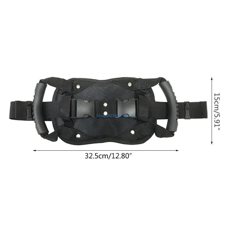 T3LF Motorcycle Waist Safety Belt Motorcycle Passenger Pillion Grab Handles Oxford