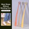 1/2Pcs Plastic Extra Long Shoehorn Household Long Handled Lifter Pregnant Woman Elderly Lazy People Shoe Horns Hangable