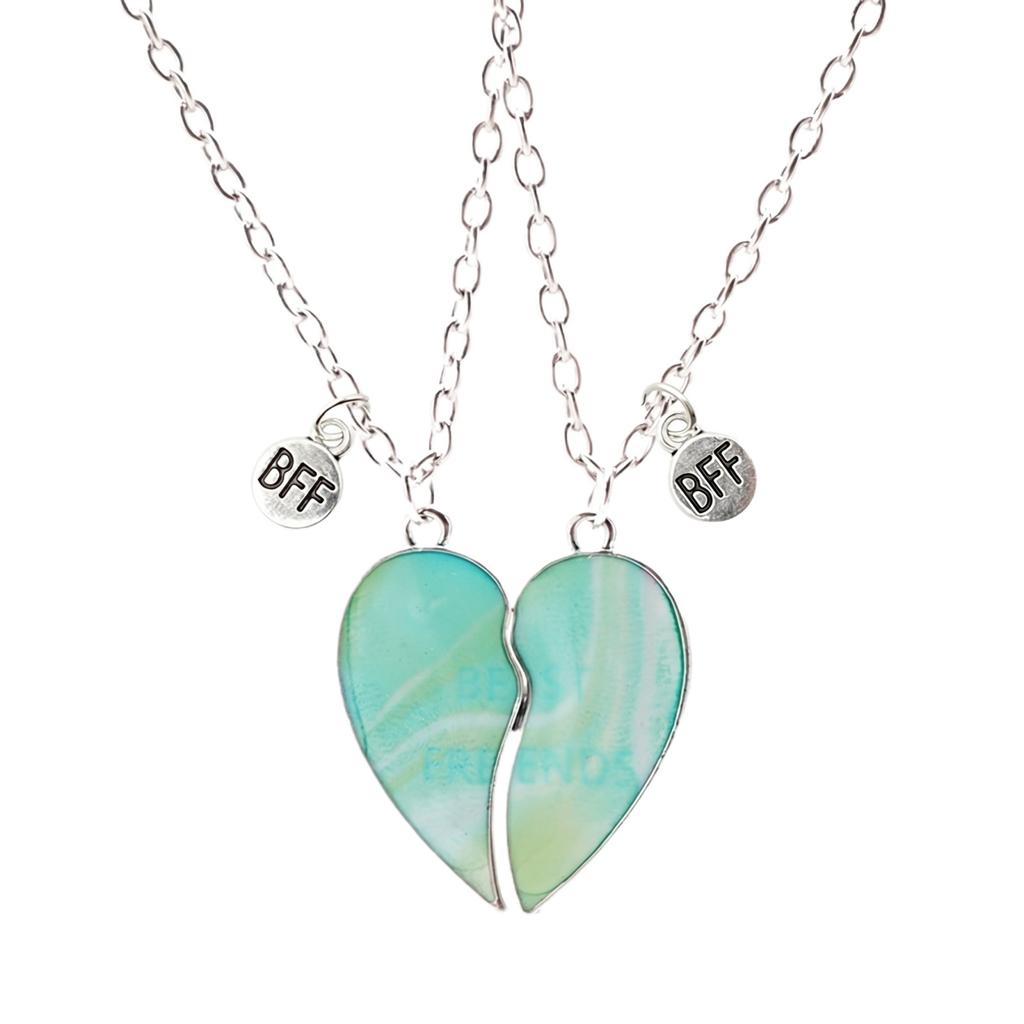 Herzschmerz Legierung Herzförmig Magnetisch Anziehend Halskette