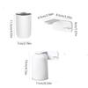 Wall Mounted Magnetic Toothbrush Holder Magnetic Toothbrush Cup Mouthwash Cup  Family