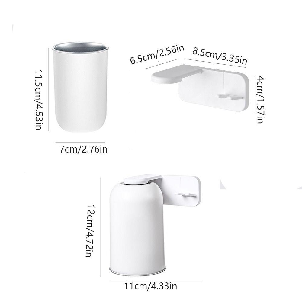 Wall Mounted Magnetic Toothbrush Holder Magnetic Toothbrush Cup Mouthwash Cup Family