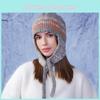 Knit Hat For Women Blend Warm Earflap Winter Beanie Fall Fashion Accessories