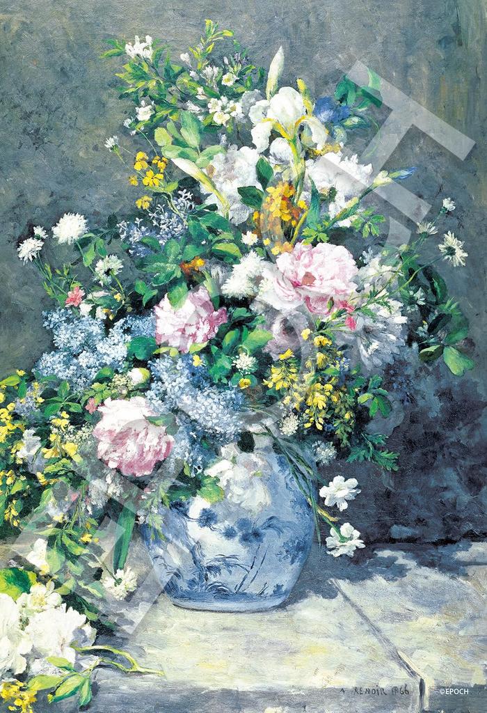 Epoch 1053 obrazů světa super malých dílků puzzle - jarní kytice (26 x 38 cm) s lepidlem, špachtlí, bodovací lístek
