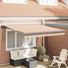 VidaXL Automatic Retractable Awning Striped Multicoloured 300x250 Cm 3330012