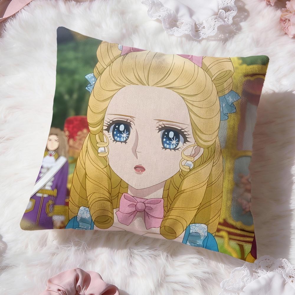 Fashion TThe Rose of Versailleses Cushion Cover Soft Washable Pillow Case Multi-Scene for Couch Bed Travel Office Use