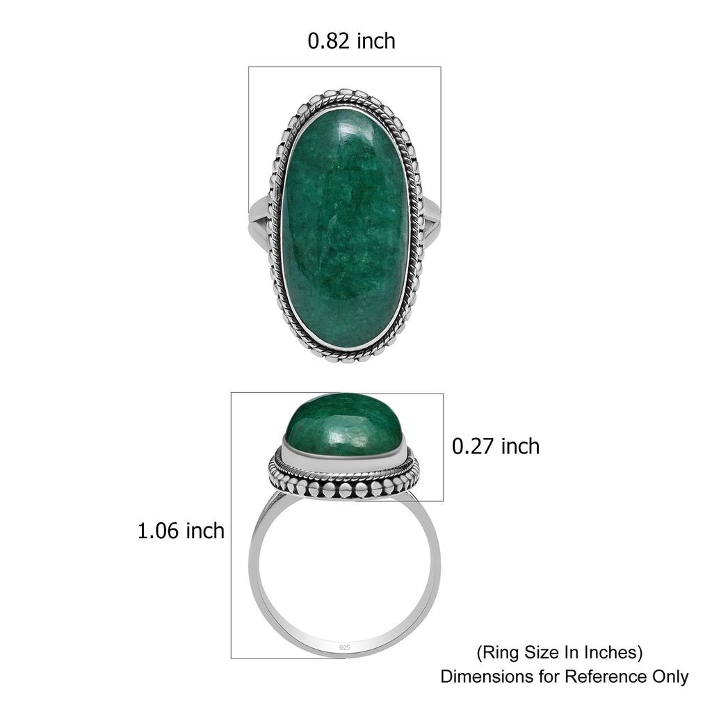 Natürlicher Smaragd-Edelstein aus 925er-Sterlingsilber mit geteiltem Schaft für Damen und Mädchen