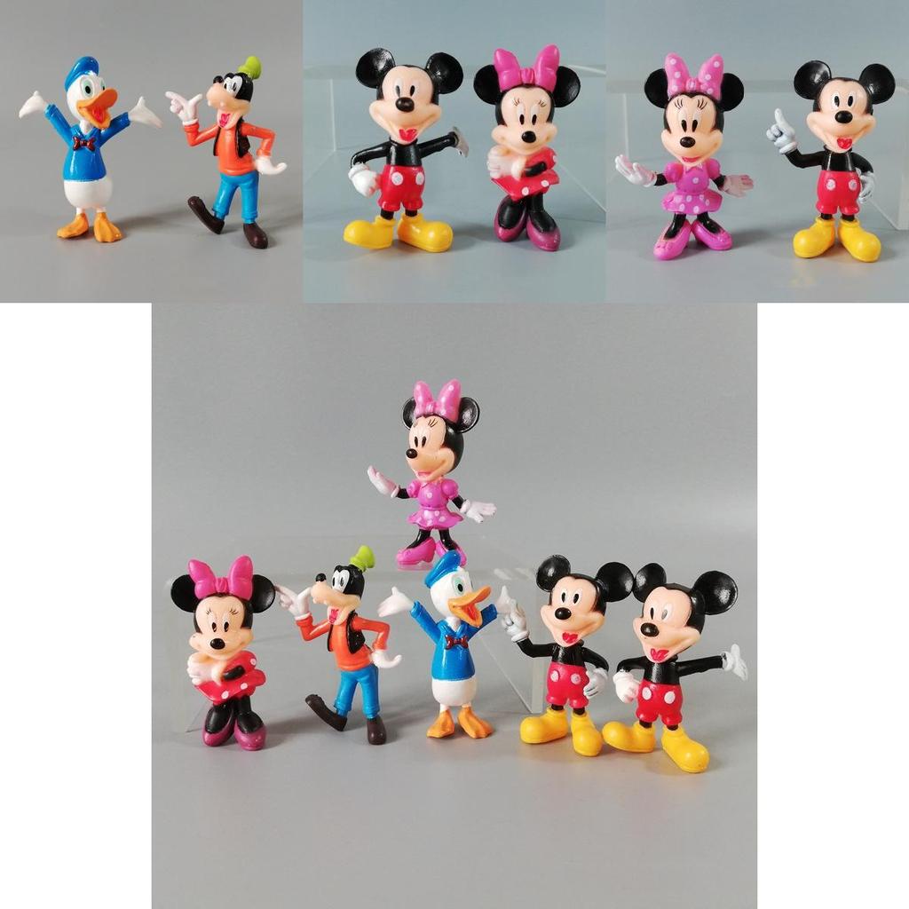 Disney Mickey House Minnie Figure Doll Toy Cake Decoration Set Of 6 Perfect Gift For Kids