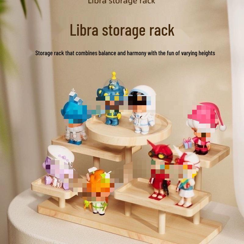 2025 Kreativt massivt trä smyckesställ