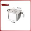 Deep square small hotpot shank pot spicy grade dedicated stainless steel alcohol stove China small hot pot marmite de cuisine