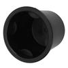 EZBUYGO Black Cup Holder Insert 73mm Universal Fit for Carboat Pontoon RV with 4 Cushion Liners for Vibration Noise Reduction -