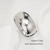 Interlocking Ring Open Bangle - European & American Light Luxury Design for Women