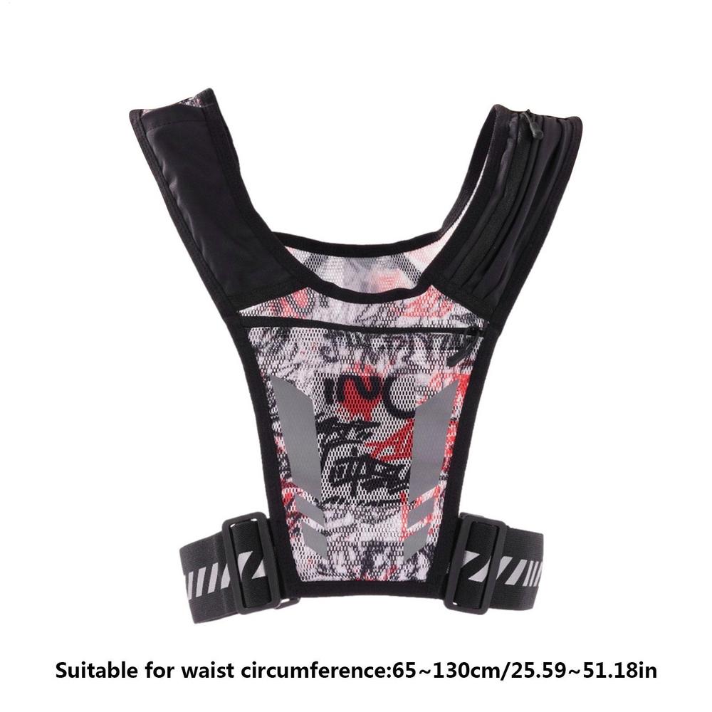 

Reflective Running Backpack Running Vest Phone Holder Unisex Cycling Backpack Breathable for Outdoor Sports Fitness Vest