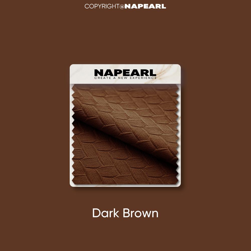 1 шт. NAPEARL 70-80% затемнение простые и элегантные текстурированные шторы однотонные мягкие полиэстеровые шторы для гостиной спальни домашний декор W300cm x L260cm темно-коричневого