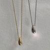 Women Necklace Gold or Silver Plated Waterdrop Pendant Jewelry Gift for Girls and Ladies 40+5cm Chain Length