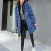 Nuevas chaquetas largas para mujer, otoño invierno, color sólido, forro de felpa desmontable, parkas para mujer con capucha y cuello de piel, abrigo grueso, chaqueta acolchada