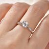 Rrjzz 1CT Cubic Zircon Simulated Diamond Solitaire Wedding Engagement Ring Tiara Wedding CZ Band Premium Crown Rings for Women