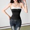 European and American Summer New Niche Fashion Lace Splicing Heavy Industry Light Luxury Slim Suspender Dress