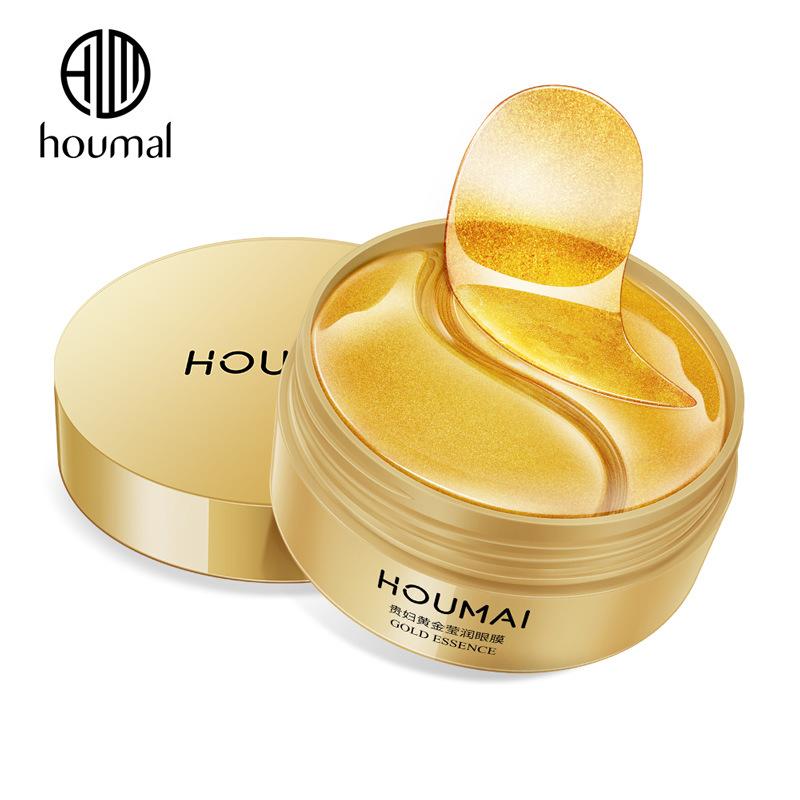 HOUMAI Gouden Reparatie Oogmasker Hydraterend, Verstevigend en Hydraterend Rond de Ogen Zachte Oogverzorging