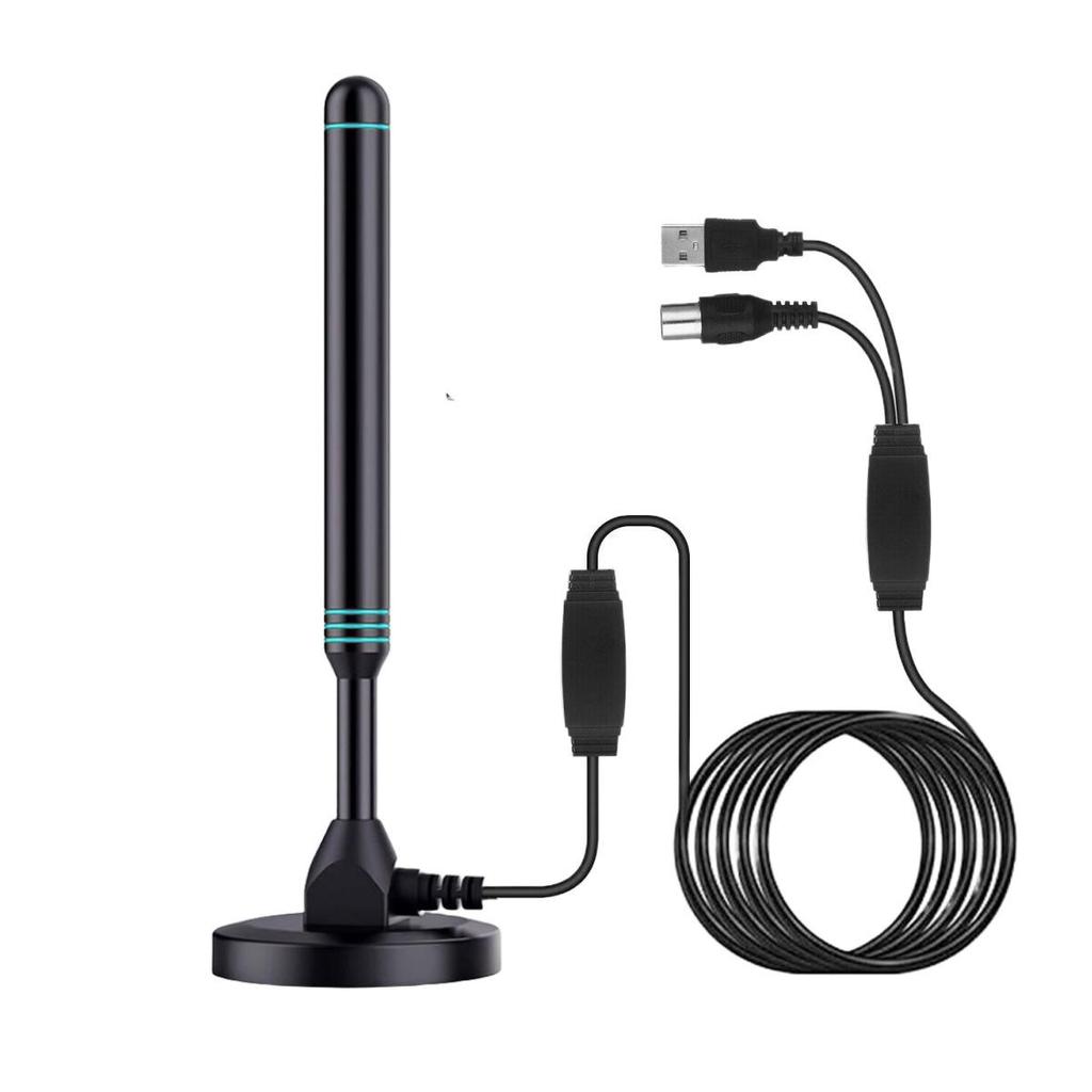 HD Indoor/Outdoor TV Antenna with DTMB Signal Reception and Set-Top Box Receiver