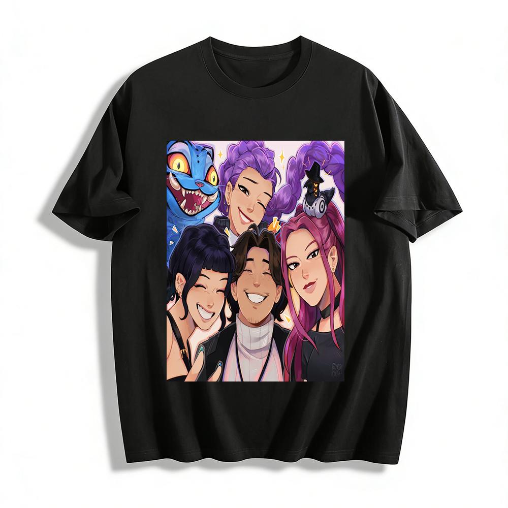 

Valorant Characters Print Casual T-shirt,Reyna,Sage,Phoenix Themed Loose Top For Men And Women Pure cotton T-shirt XXS