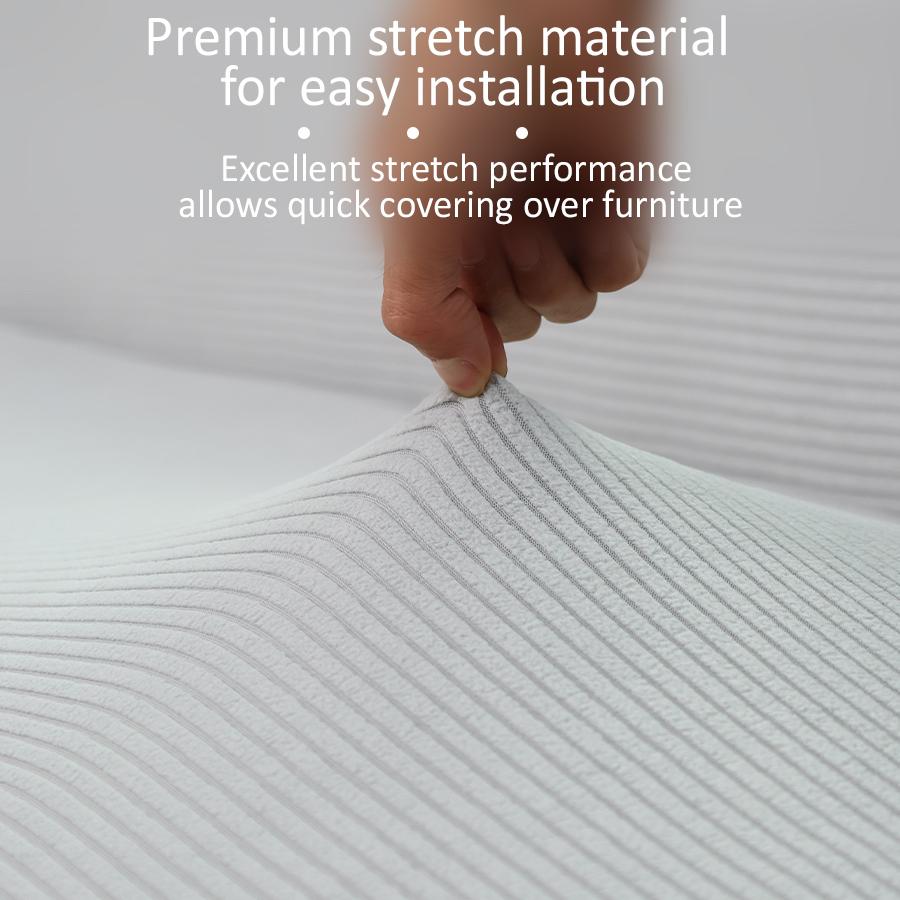 Washable Striped Jacquard Armless Folding Futon Sofa Bed Cover Sofa Slipcover Home Furniture Protector