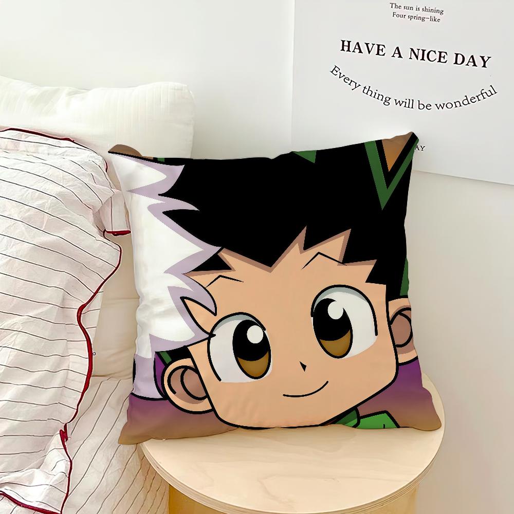 comic anime fanart h-hunter h-hunter Gon killua cushion cover soft Pillow Case for Sofa Living Room Home Decor Protective Covers