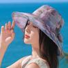 Windproof Rope Thin Bow Sunshade Cap Foldable Sunscreen Basin Hat Women Fisherman Hat  Female
