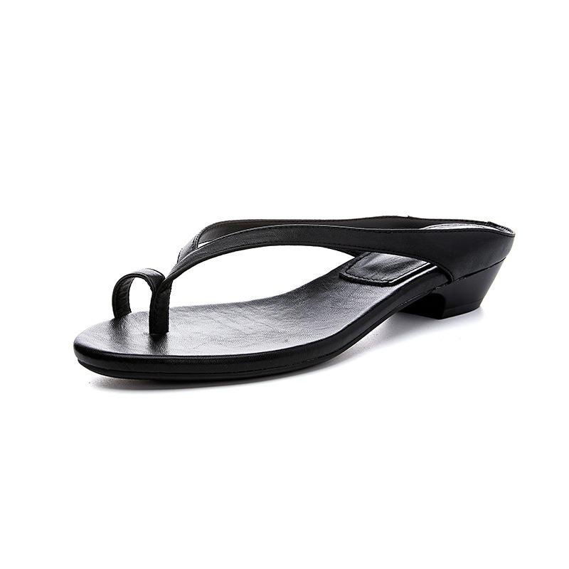 New Flip-flops Women's Summer Casual Versatile Sandals Fashion Half-drag High-end Pinch Slippers Women
