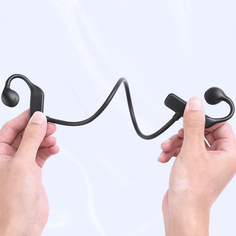 Bone Conduction Headphones Bluetooth-comaptible 5.3 Open Ear Headphones Waterproof Wireless Earphones with Microphone