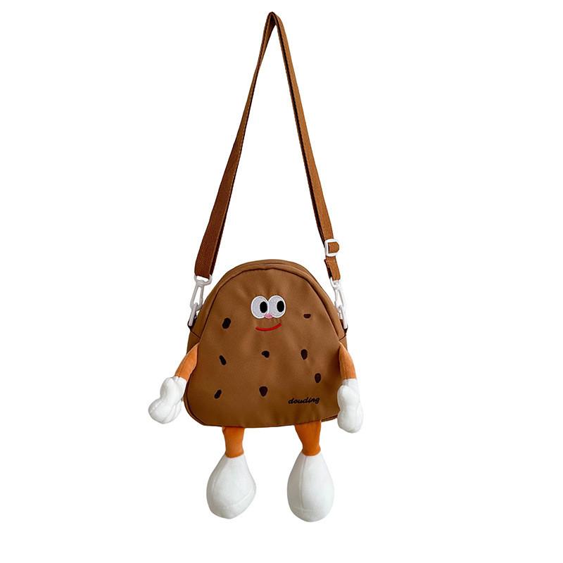 

Adorable Japanese Cartoon Shoulder Bag For Kids With Cute Biscuit Design In Soft Colors