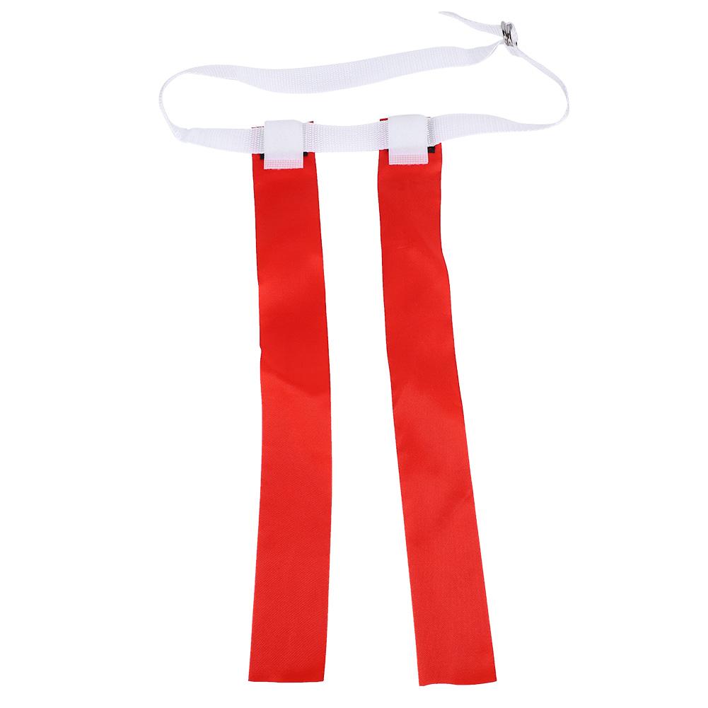 American Teenagers Race Sport Game Waist Tear Sonic Boom Belt Football Replacement Flag(Red)