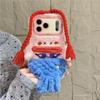 3D Cartoons Mermaid Plush Phone Case for iPhone 11 12 13 14 15 16 17 Pro Max Plus and Xiaomi 17 Pro 15 14 13 Ultra Cute Fluffy Winter Shockproof