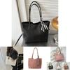 Stylish Minimalist Shoulder Tote Bag For Women With Large Capacity In Black White Brown Pink And Khaki For Everyday Use