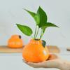 Creative Orange Ceramic Small Flower Vases Home Living Room Flower Arrangement Vase Exquisite Office Desktop Decoration Gifts