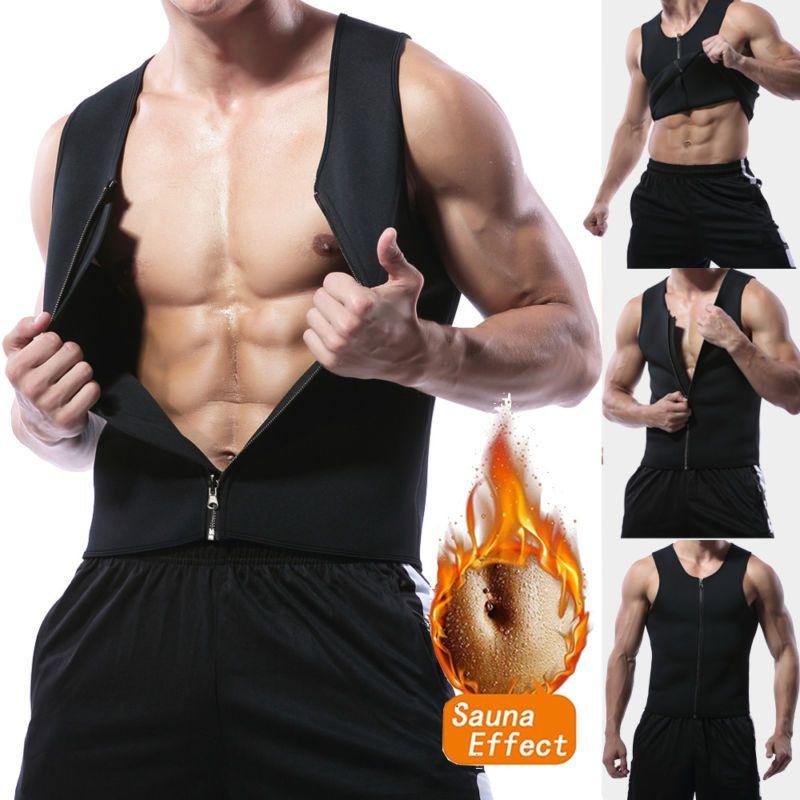 Versatile And Durable Men's Neoprene Body Shaper Sweat Sauna Vest For Weight Loss