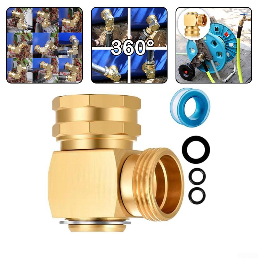 Stupeň Stupeň Zahradní hadice Otočný kolenní konektor Masivní mosaz